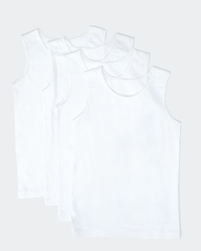 Girls Sleeveless Vests  Pack Of 4 (2-12 years)